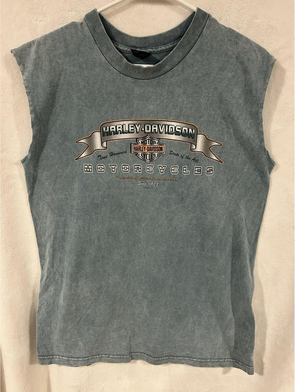 Harley Davidson T-Shirt, Sleeveless, Rocky Mount NC Size M,VTG